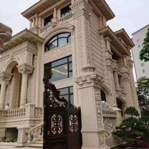 来宾黄金麻别墅外墙异形定制
