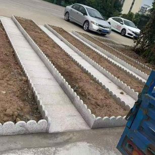 来宾芝麻白花边石