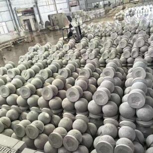 来宾芝麻白圆球 石球 挡车球