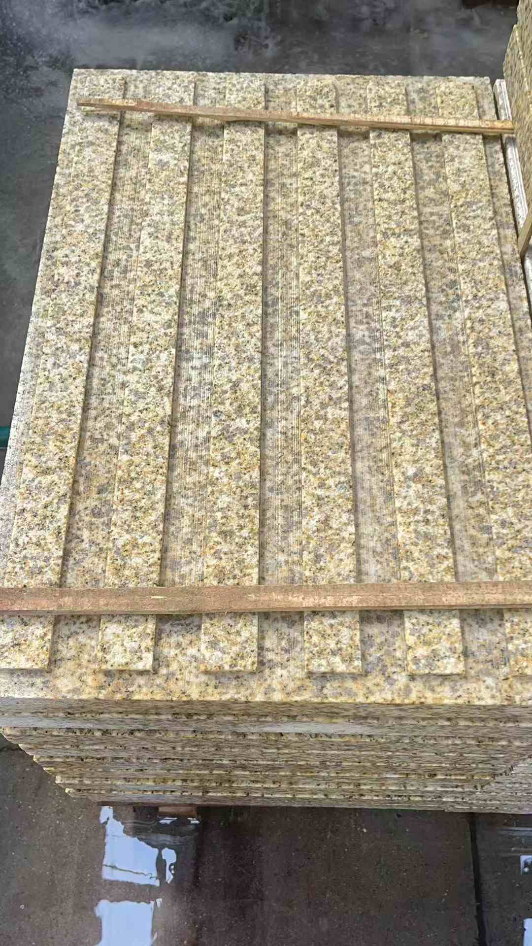 来宾黄金麻盲道 石材盲道