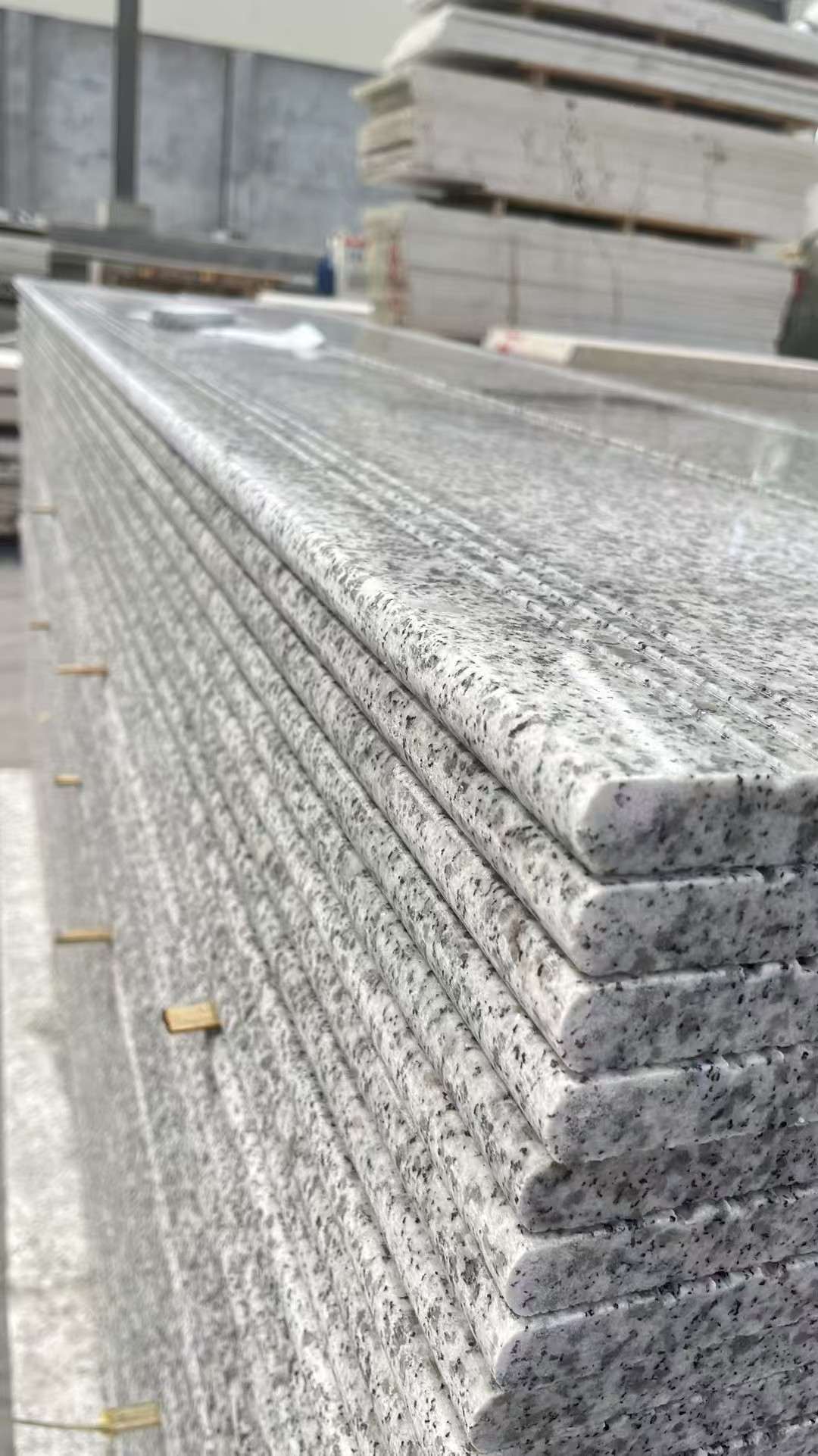 来宾芝麻白楼梯踏步 花岗岩楼梯板材