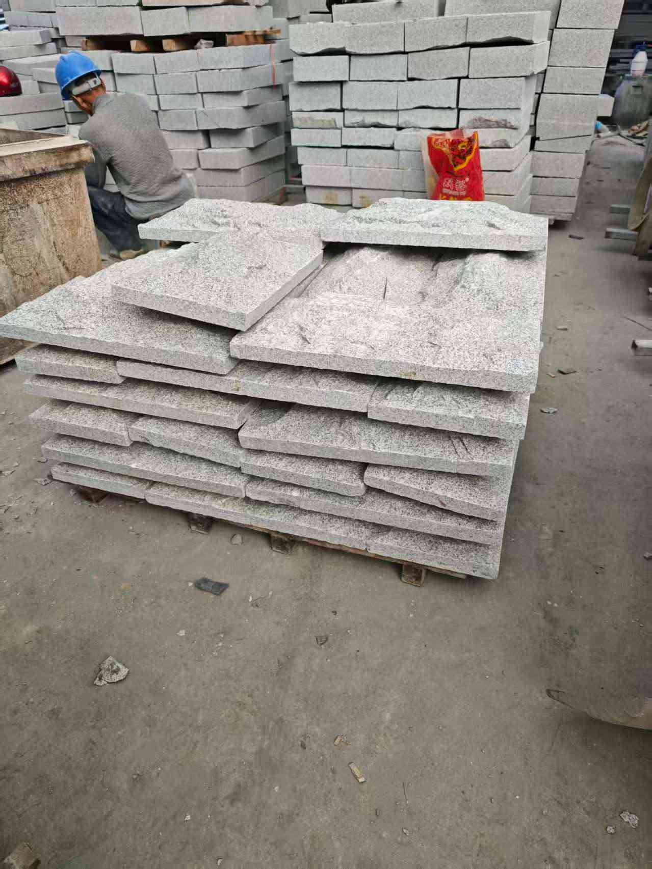 来宾芝麻白蘑菇石，自然面