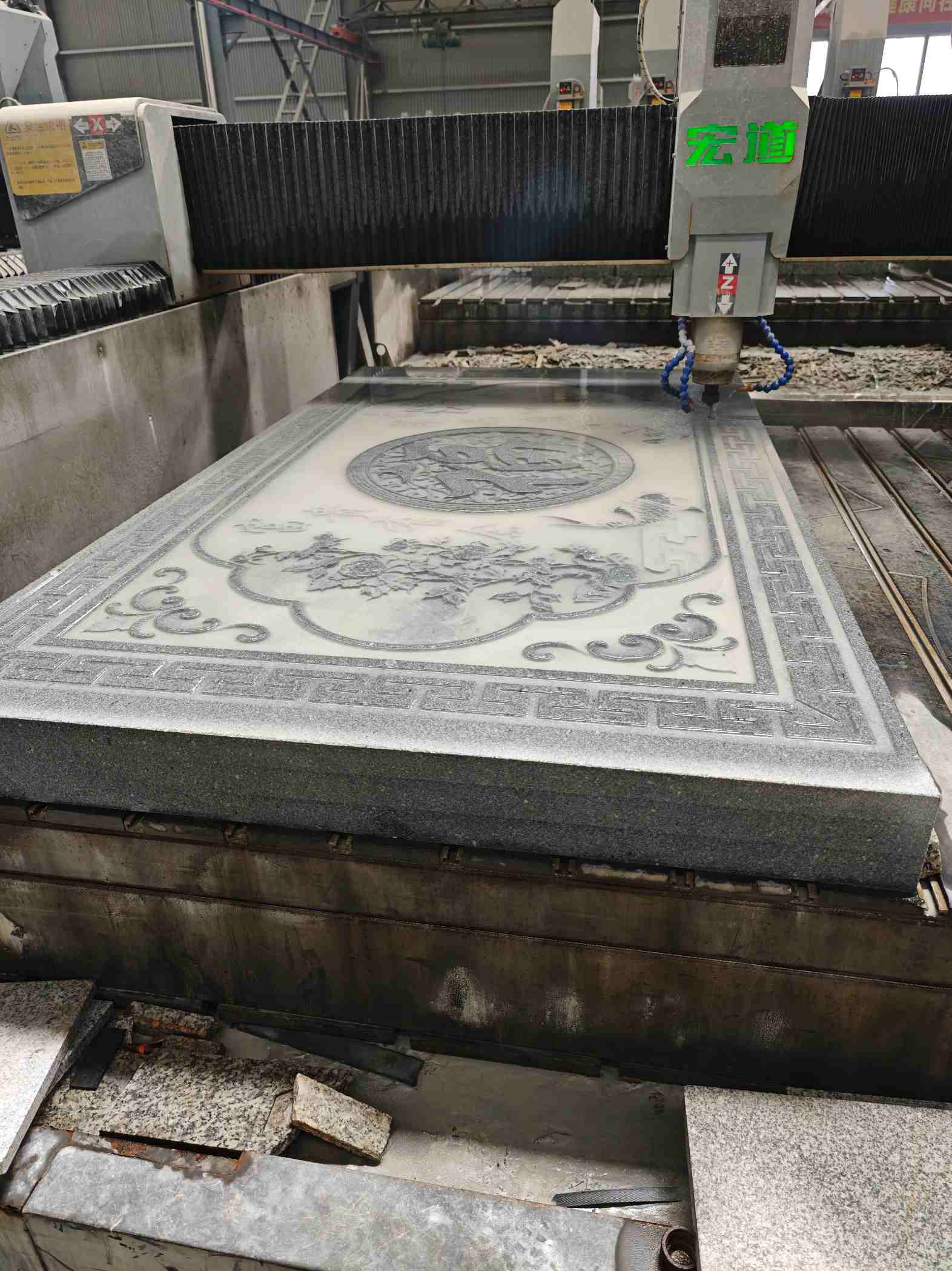 来宾芝麻灰雕刻版异形雕刻异形定制